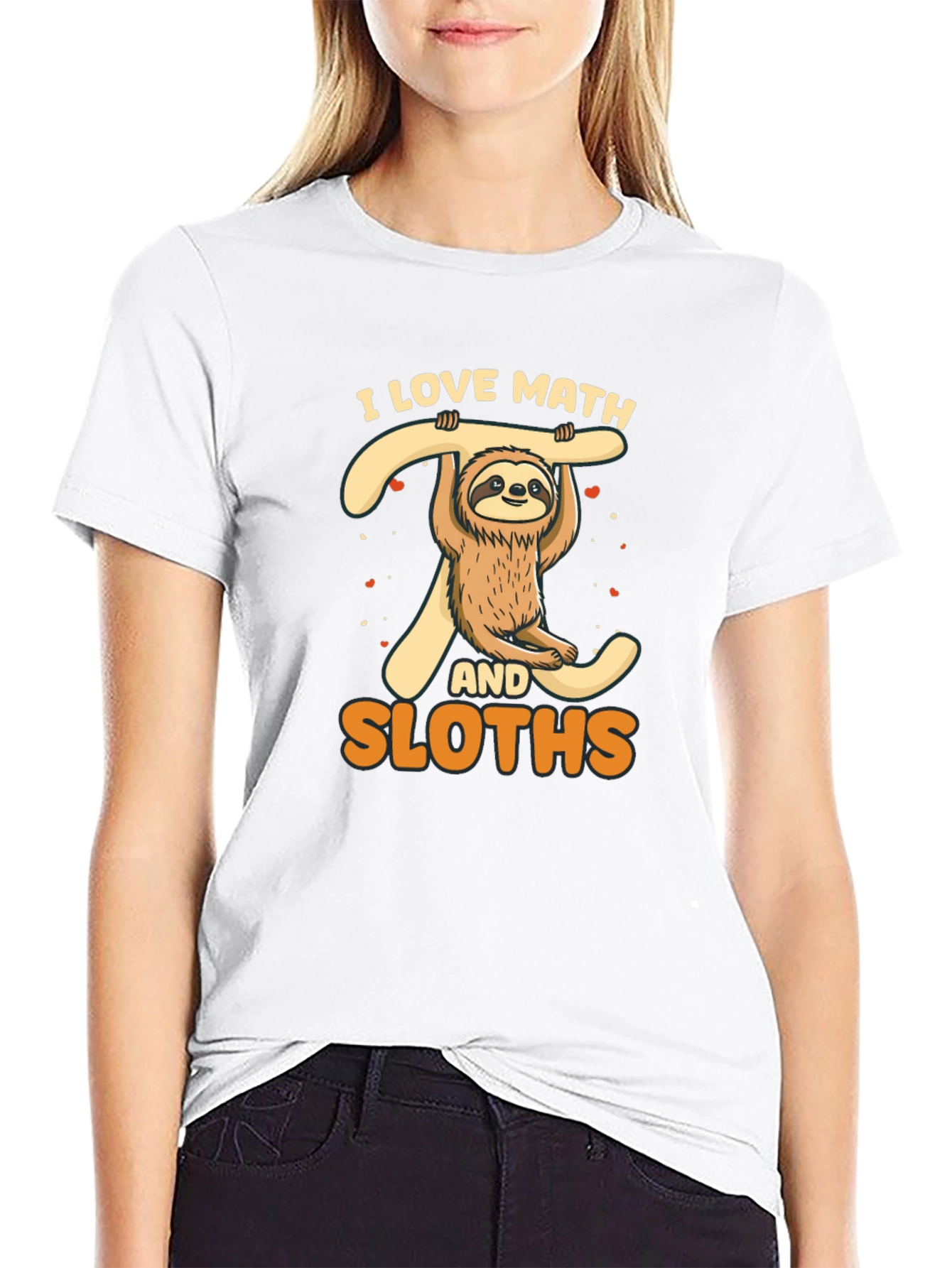 I Love Math and Sloths T-Shirt