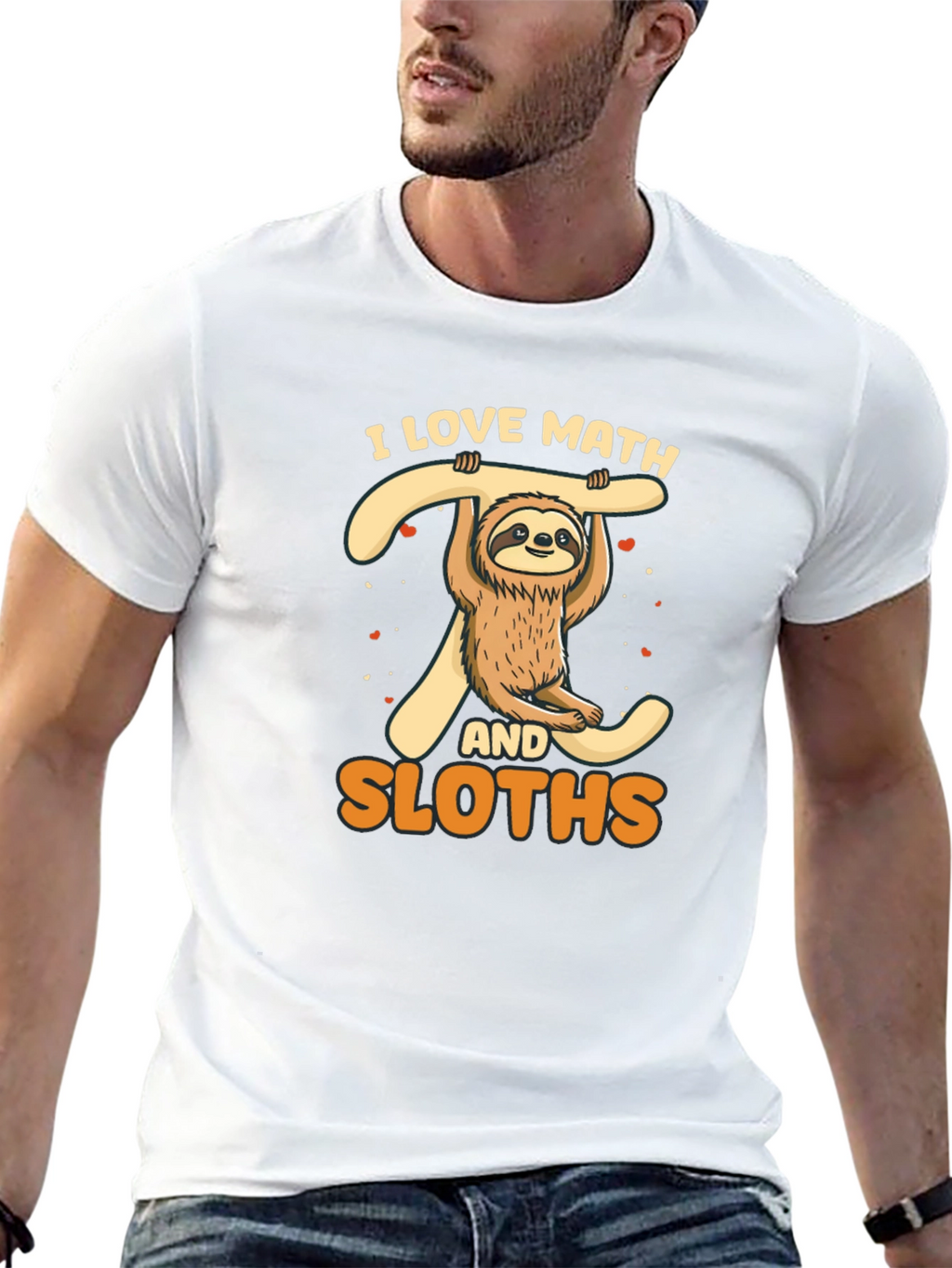 I Love Math and Sloths T-Shirt