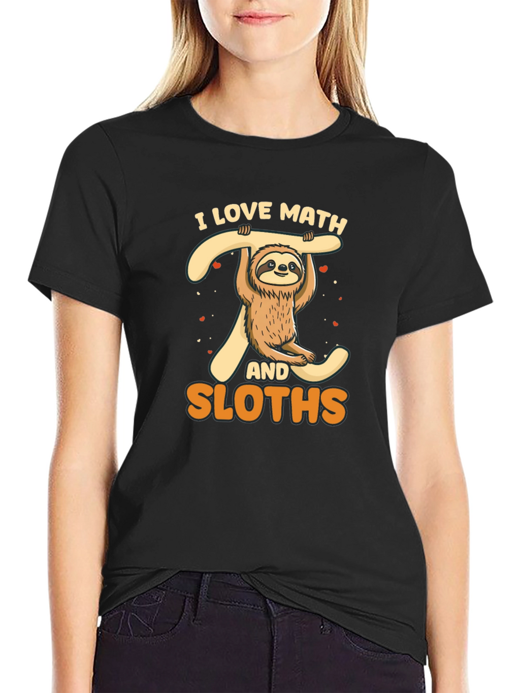 I Love Math and Sloths T-Shirt