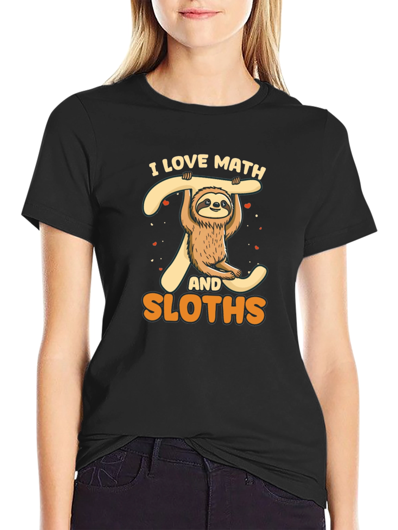 I Love Math and Sloths T-Shirt