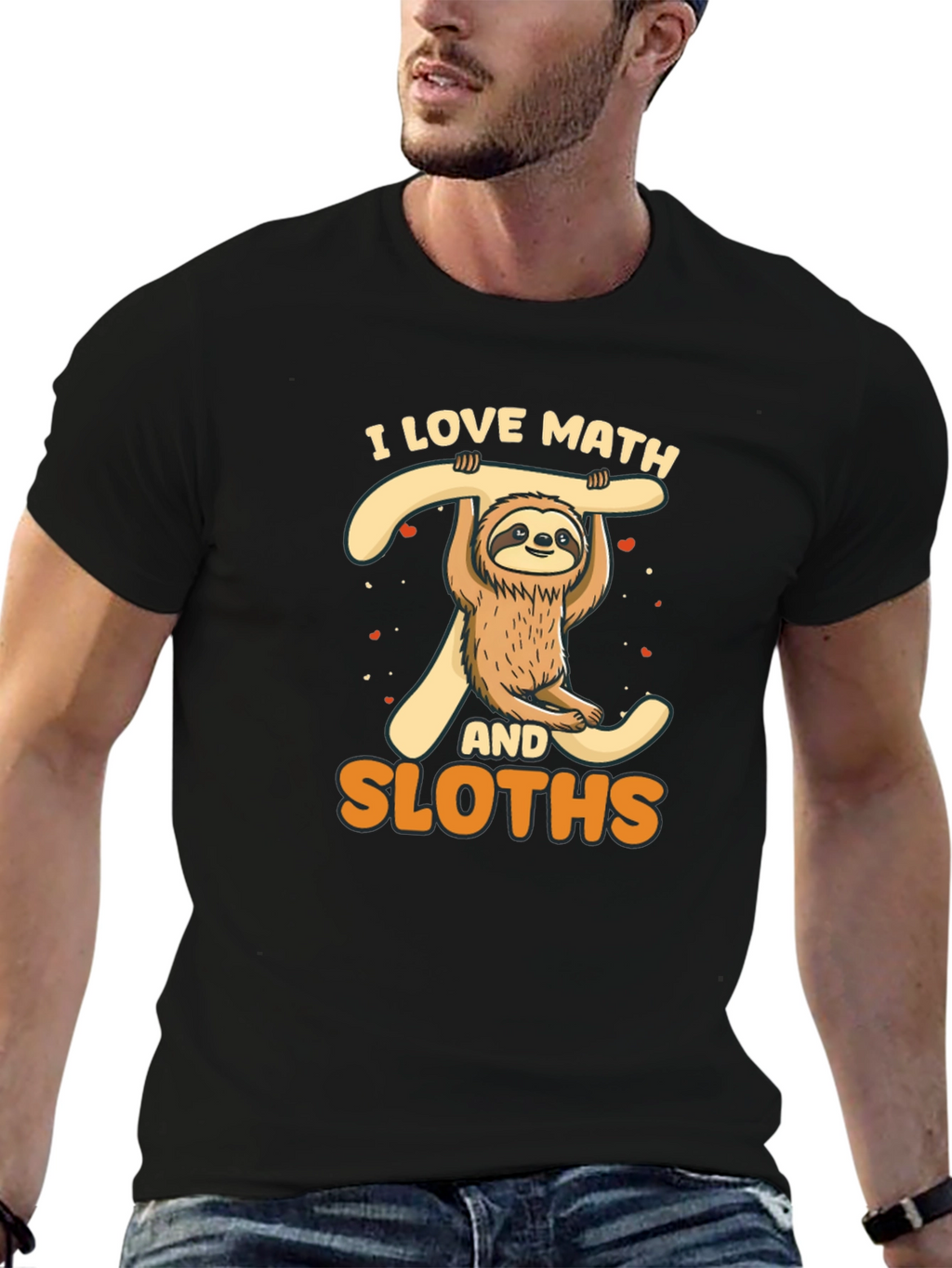 I Love Math and Sloths T-Shirt