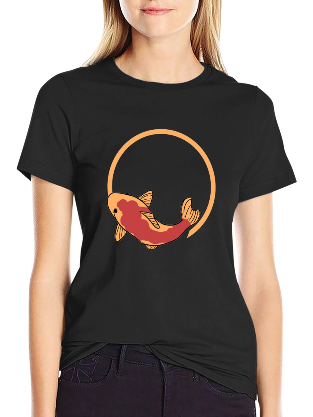 Koi Fish Graphic T-Shirt - Artistic Design