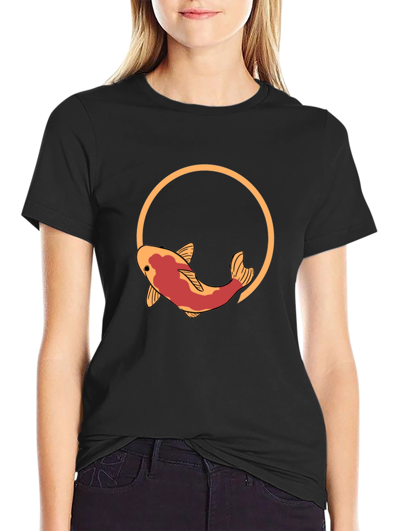 Koi Fish Graphic T-Shirt - Artistic Design