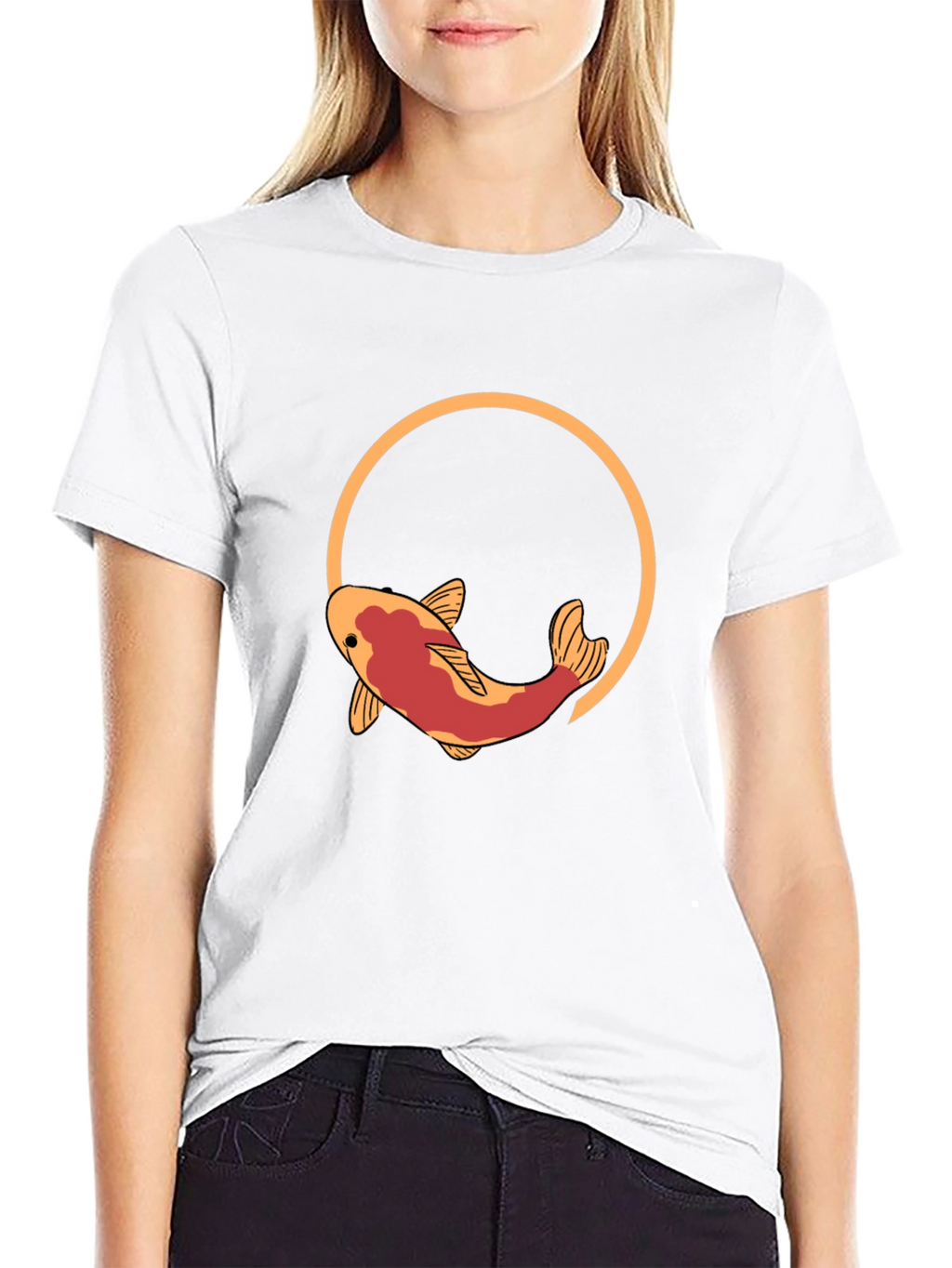 Koi Fish Graphic T-Shirt - Artistic Design