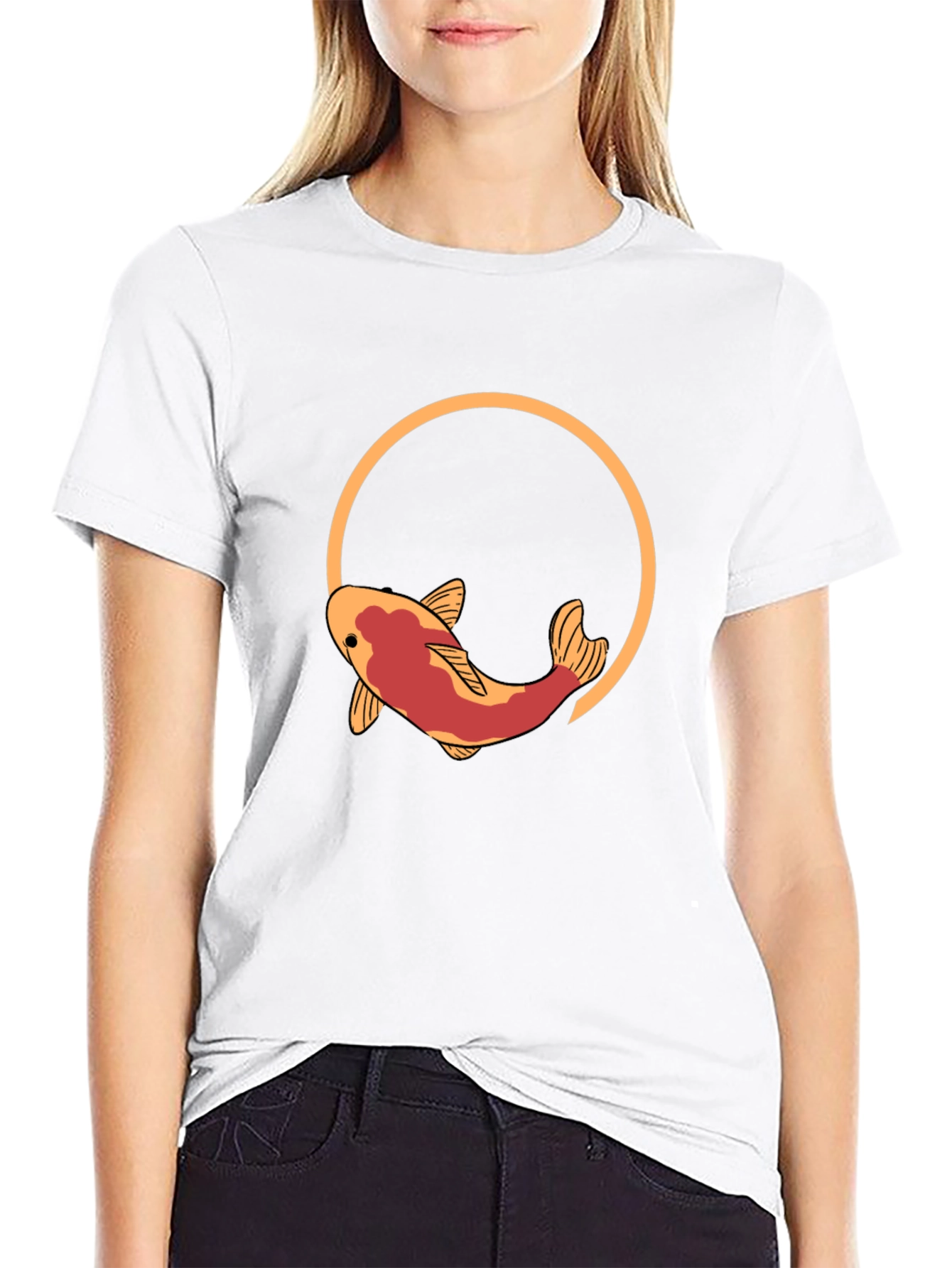 Koi Fish Graphic T-Shirt - Artistic Design