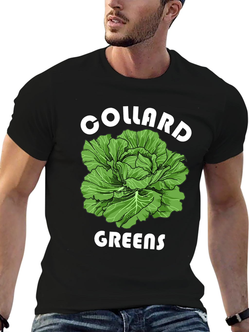 Collard Greens Graphic T-Shirt - Fresh Vegetable Tee