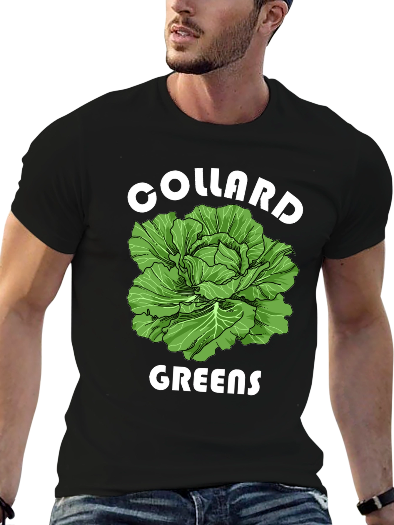 Collard Greens Graphic T-Shirt - Fresh Vegetable Tee