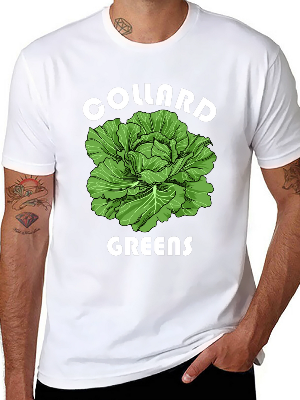 Collard Greens Graphic T-Shirt - Fresh Vegetable Tee
