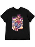Anime Girl on a Cloud T-Shirt