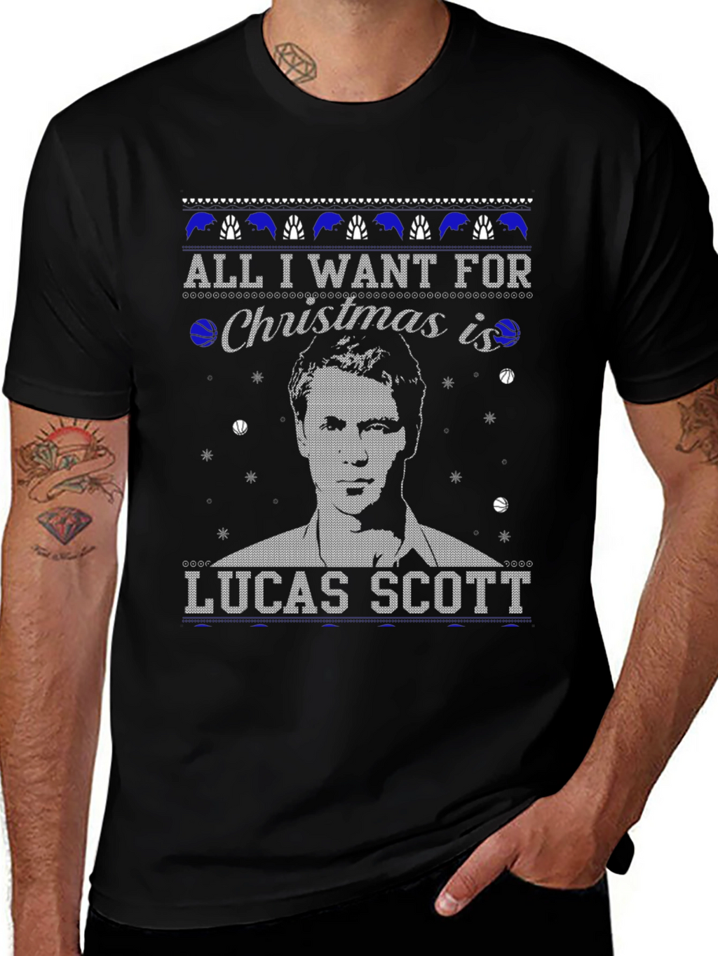 Lucas Scott Christmas T-Shirt - Holiday Gift