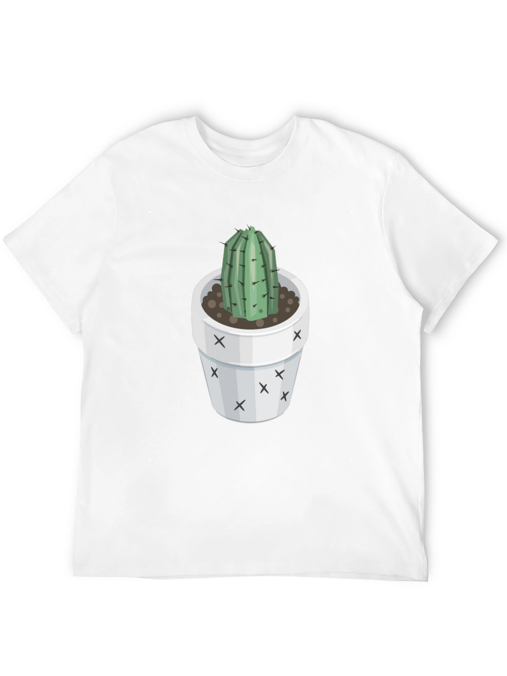 Trendy Cactus T-Shirt - Black Graphic Tee
