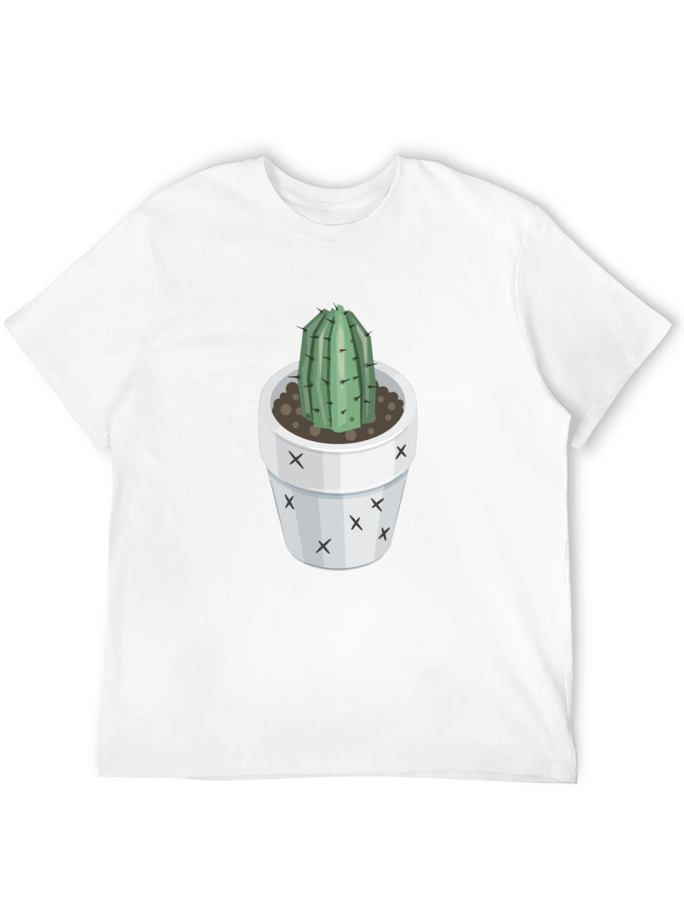 Trendy Cactus T-Shirt - Black Graphic Tee