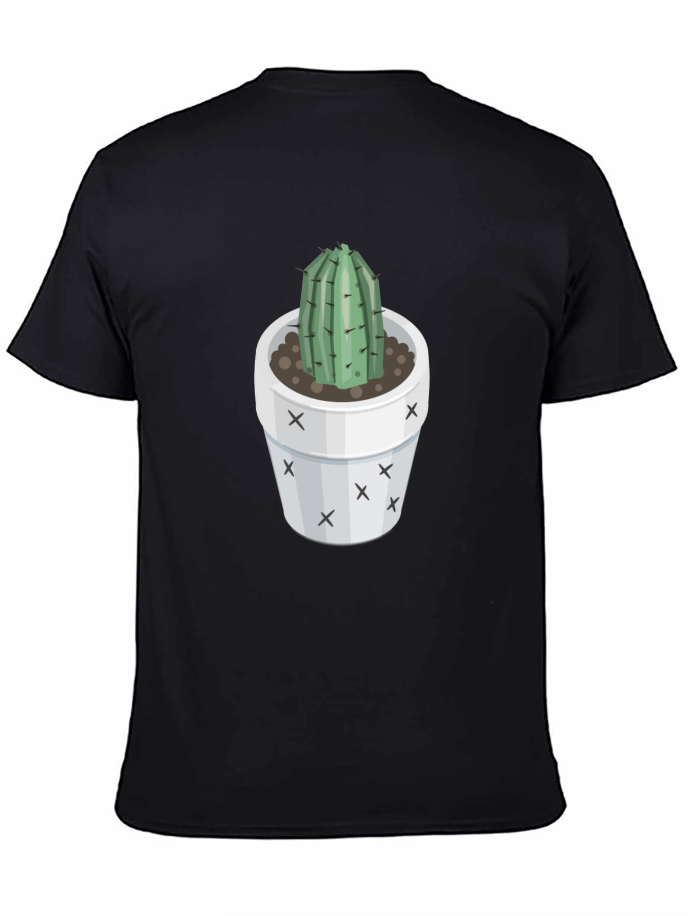 Trendy Cactus T-Shirt - Black Graphic Tee
