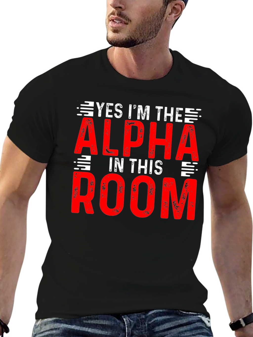 Alpha in the Room T-Shirt - Bold Statement Tee