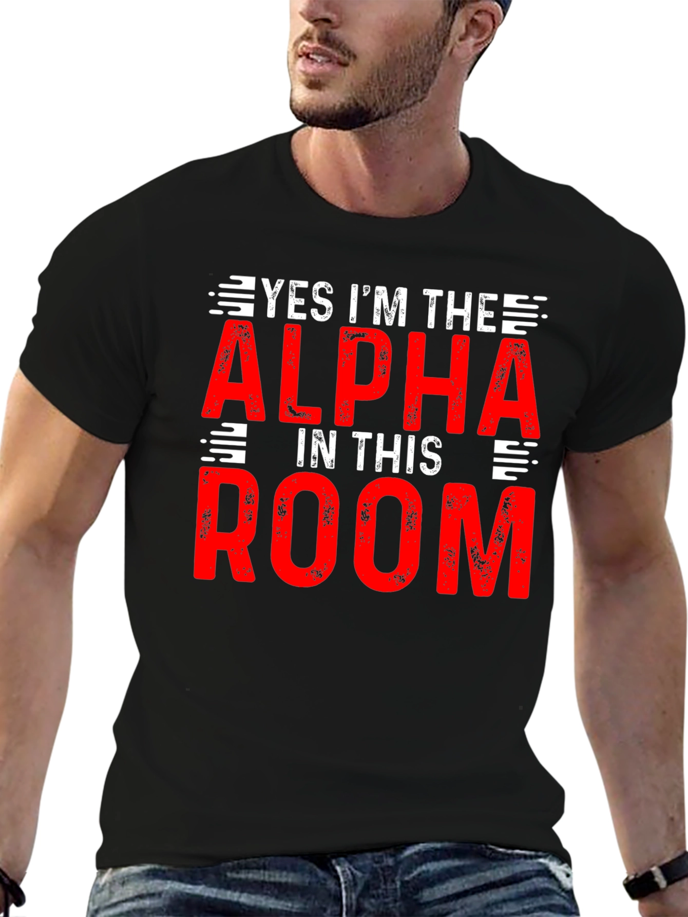 Alpha in the Room T-Shirt - Bold Statement Tee