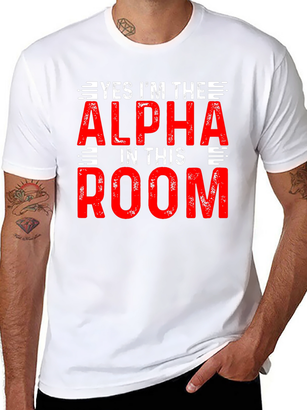 Alpha in the Room T-Shirt - Bold Statement Tee