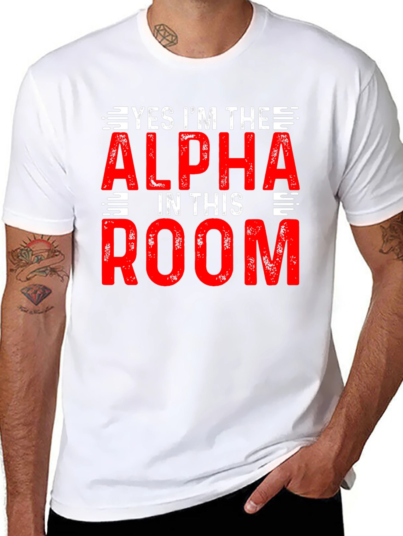 Alpha in the Room T-Shirt - Bold Statement Tee