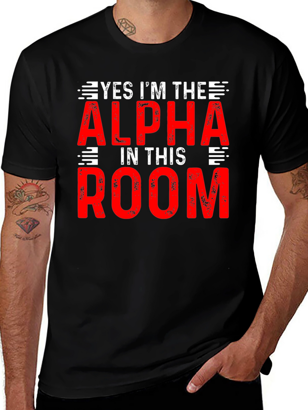 Alpha in the Room T-Shirt - Bold Statement Tee