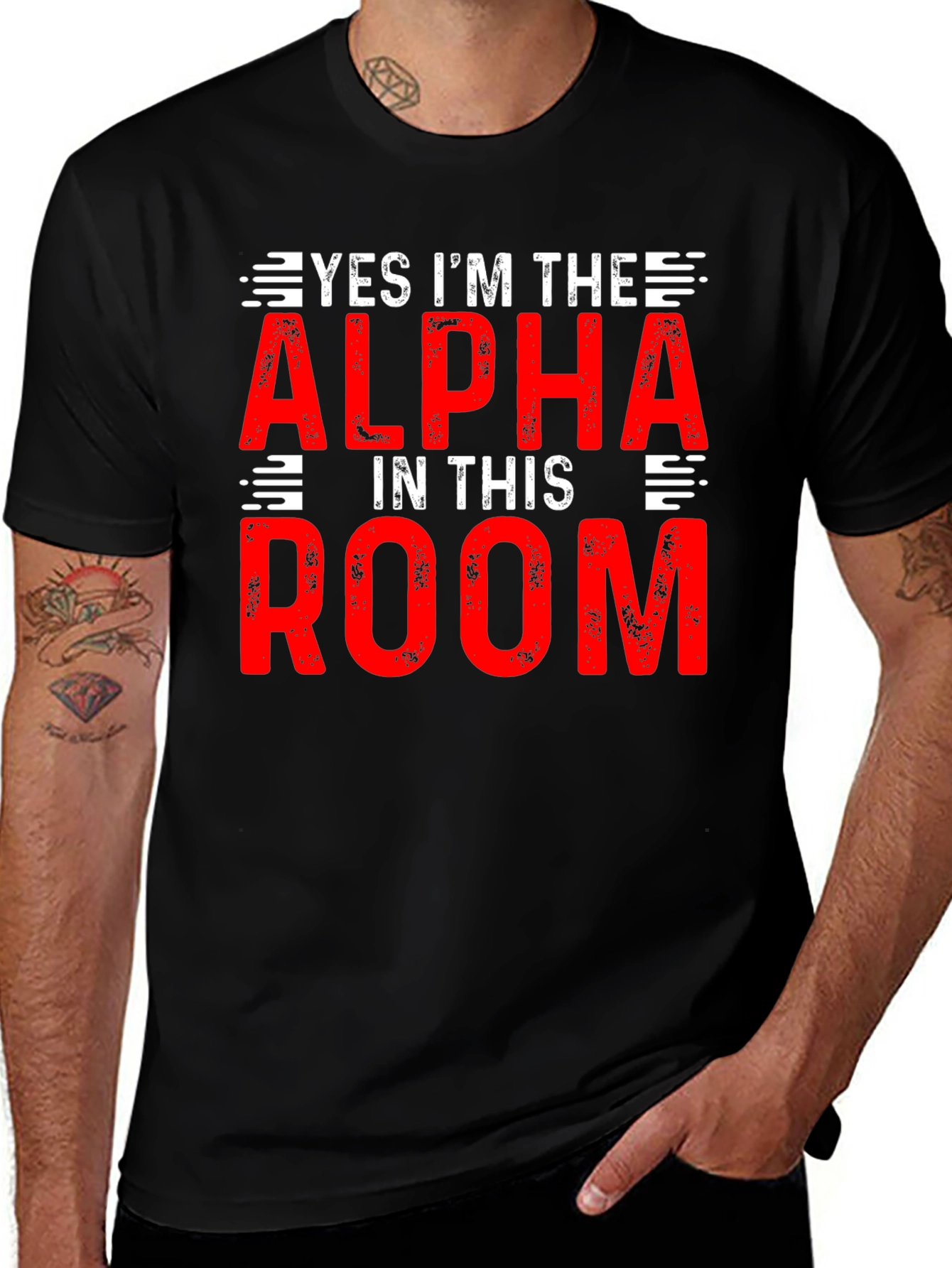 Alpha in the Room T-Shirt - Bold Statement Tee