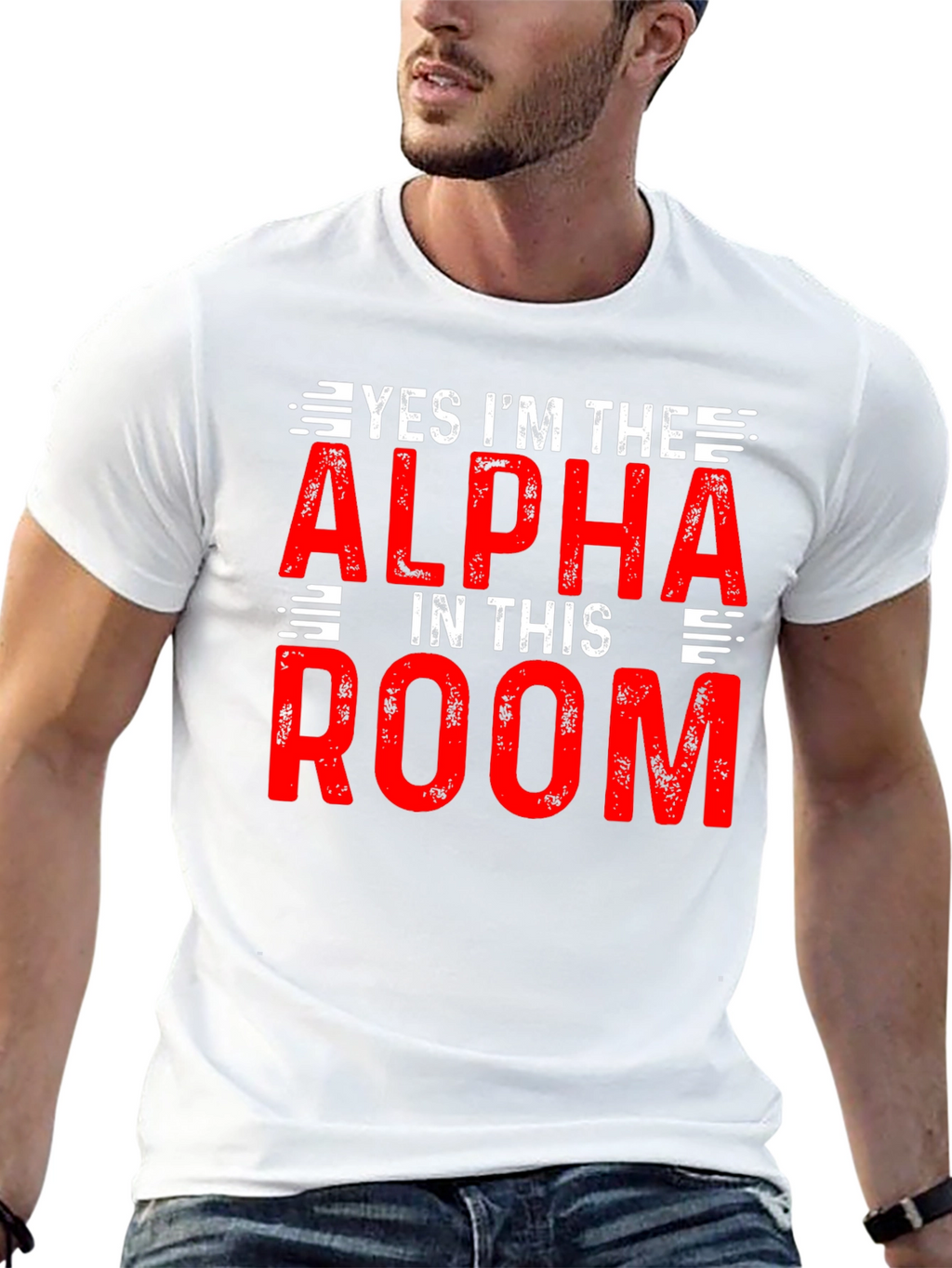 Alpha in the Room T-Shirt - Bold Statement Tee