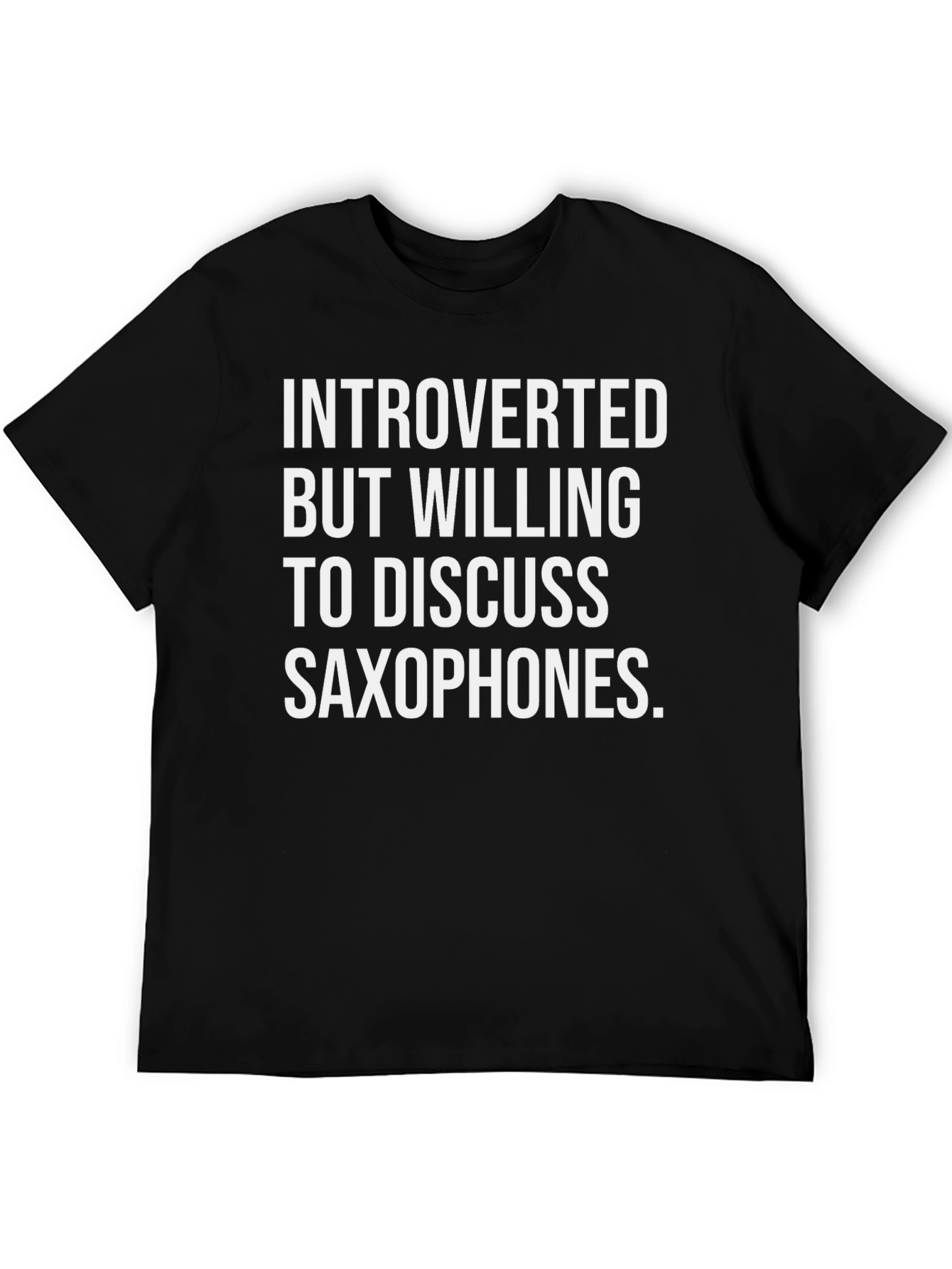 Introverted Saxophone T-Shirt - Funny Musician Tee