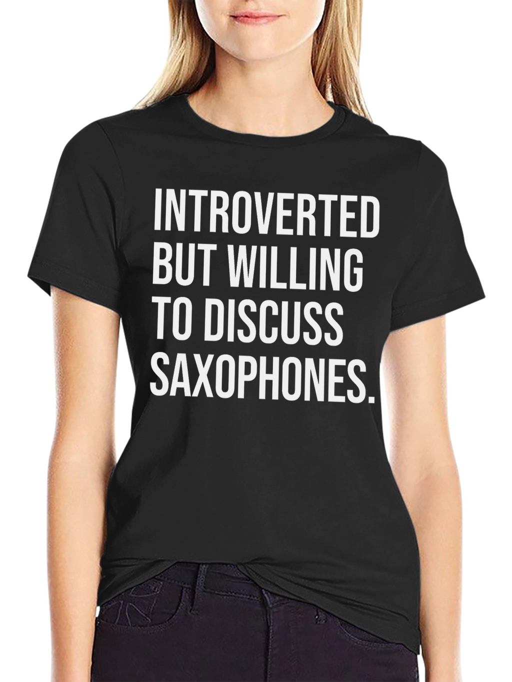Introverted Saxophone T-Shirt - Funny Musician Tee
