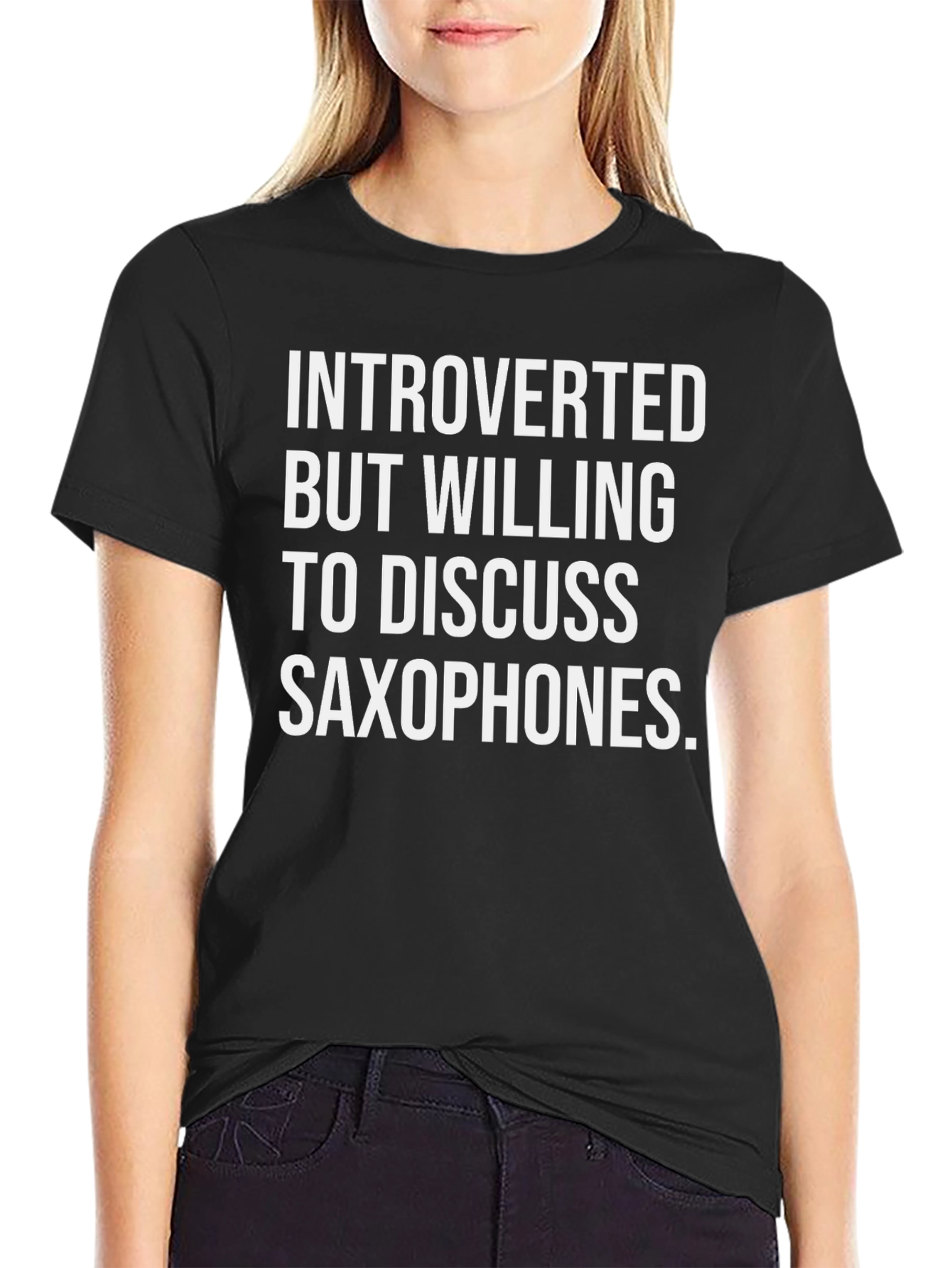 Introverted Saxophone T-Shirt - Funny Musician Tee