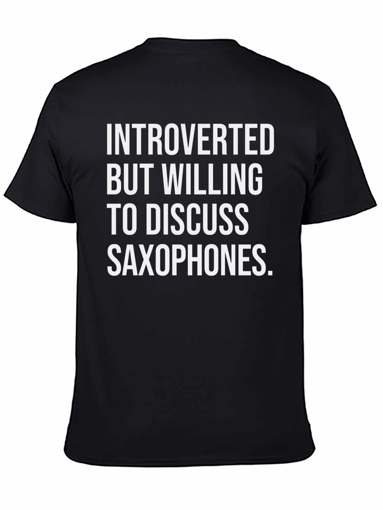 Introverted Saxophone T-Shirt - Funny Musician Tee