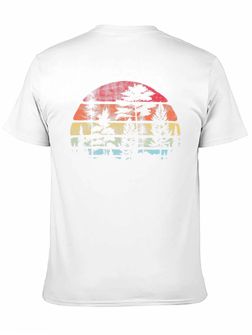 Retro Sunset Tree Silhouette T-Shirt
