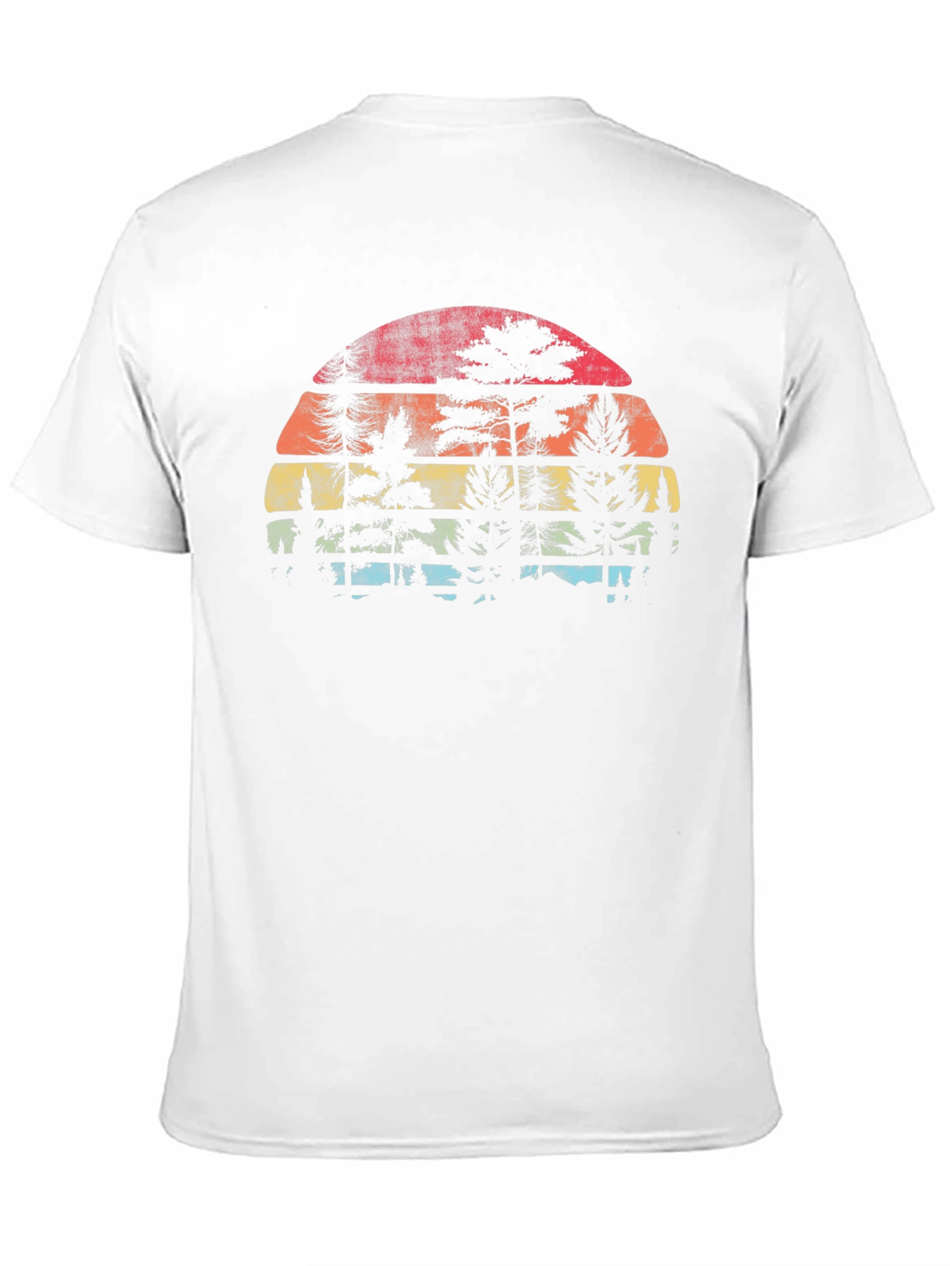 Retro Sunset Tree Silhouette T-Shirt
