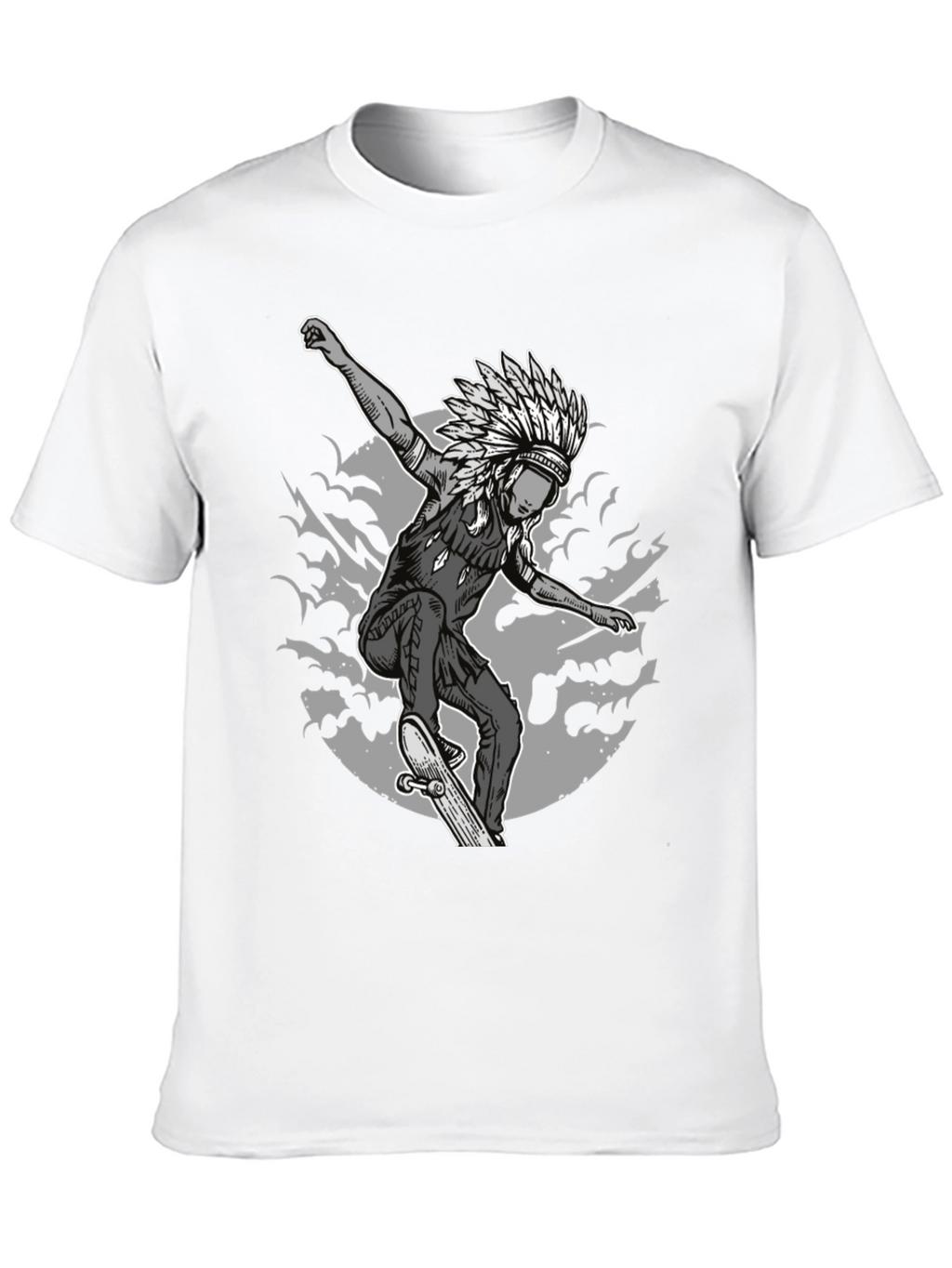 Skateboarding Native American T-Shirt