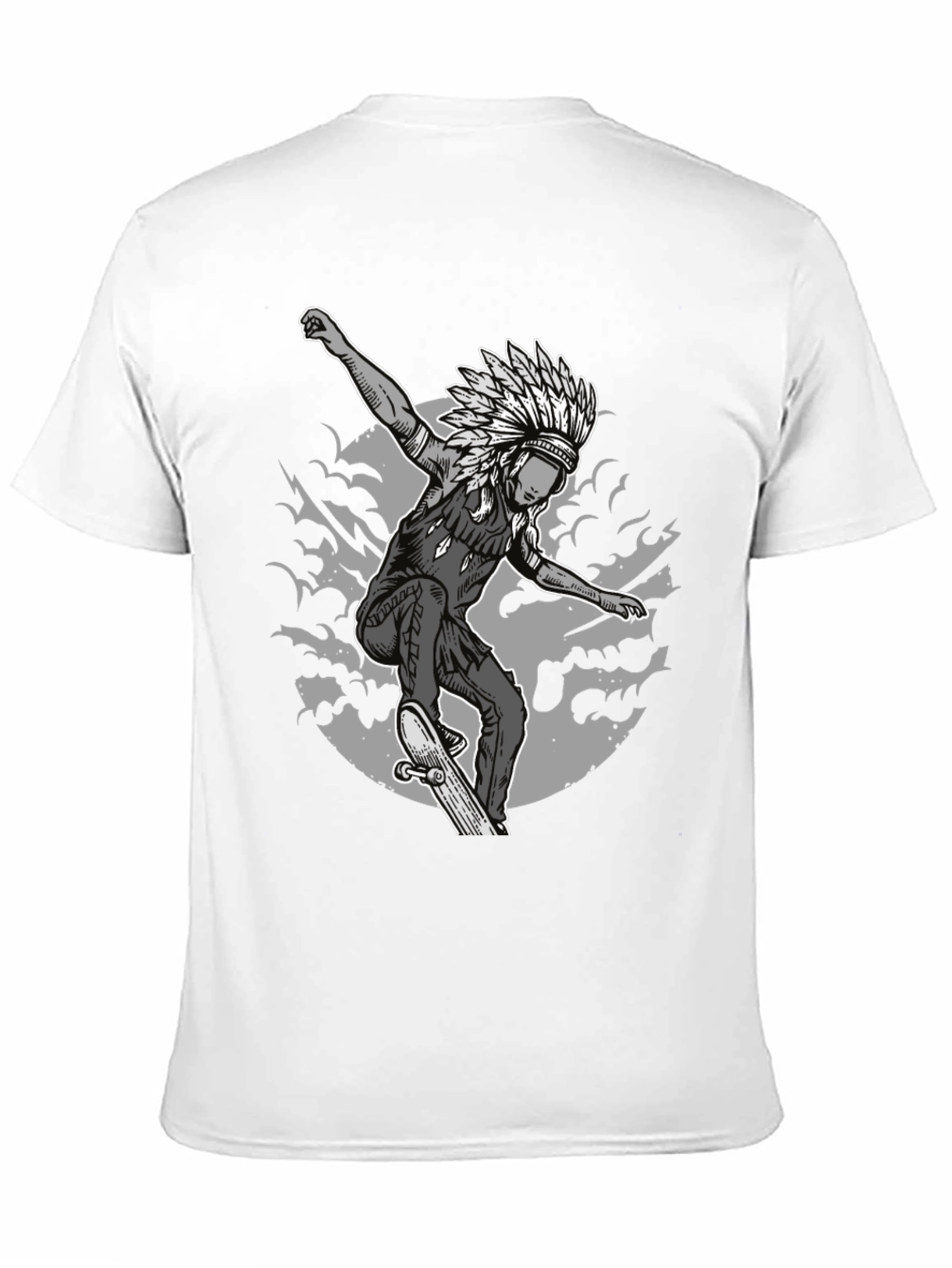 Skateboarding Native American T-Shirt