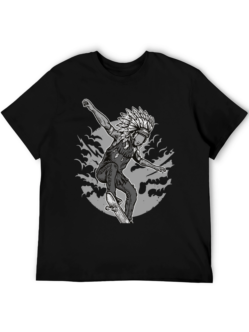 Skateboarding Native American T-Shirt
