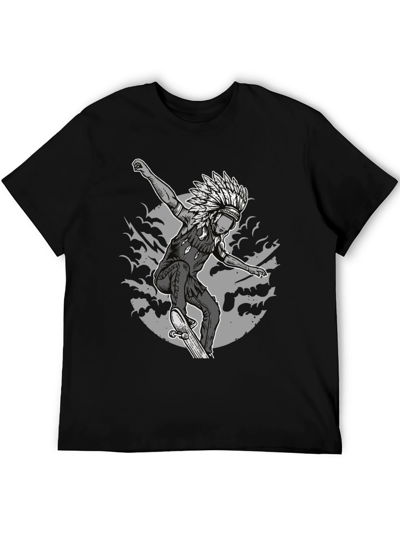 Skateboarding Native American T-Shirt