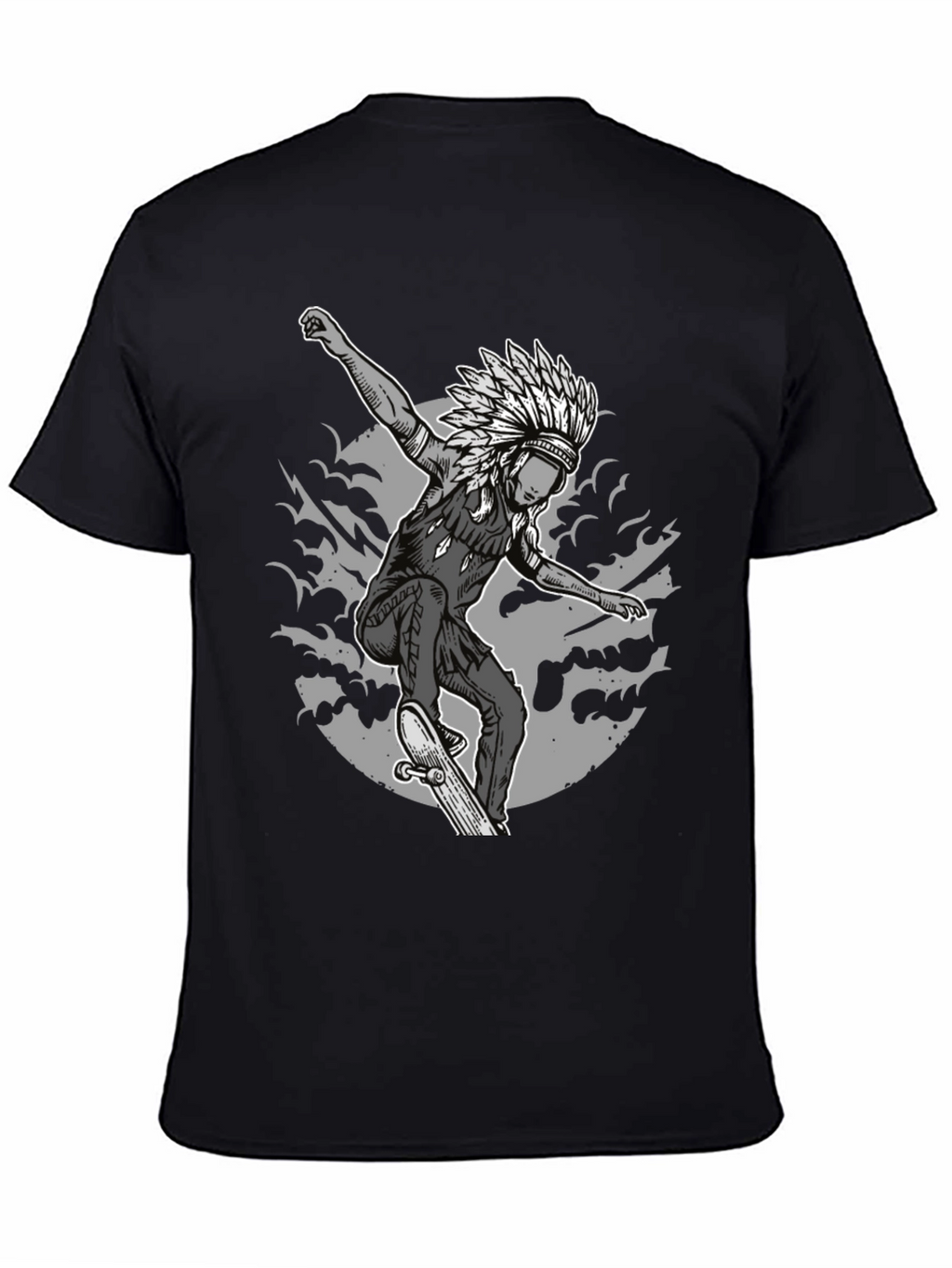 Skateboarding Native American T-Shirt