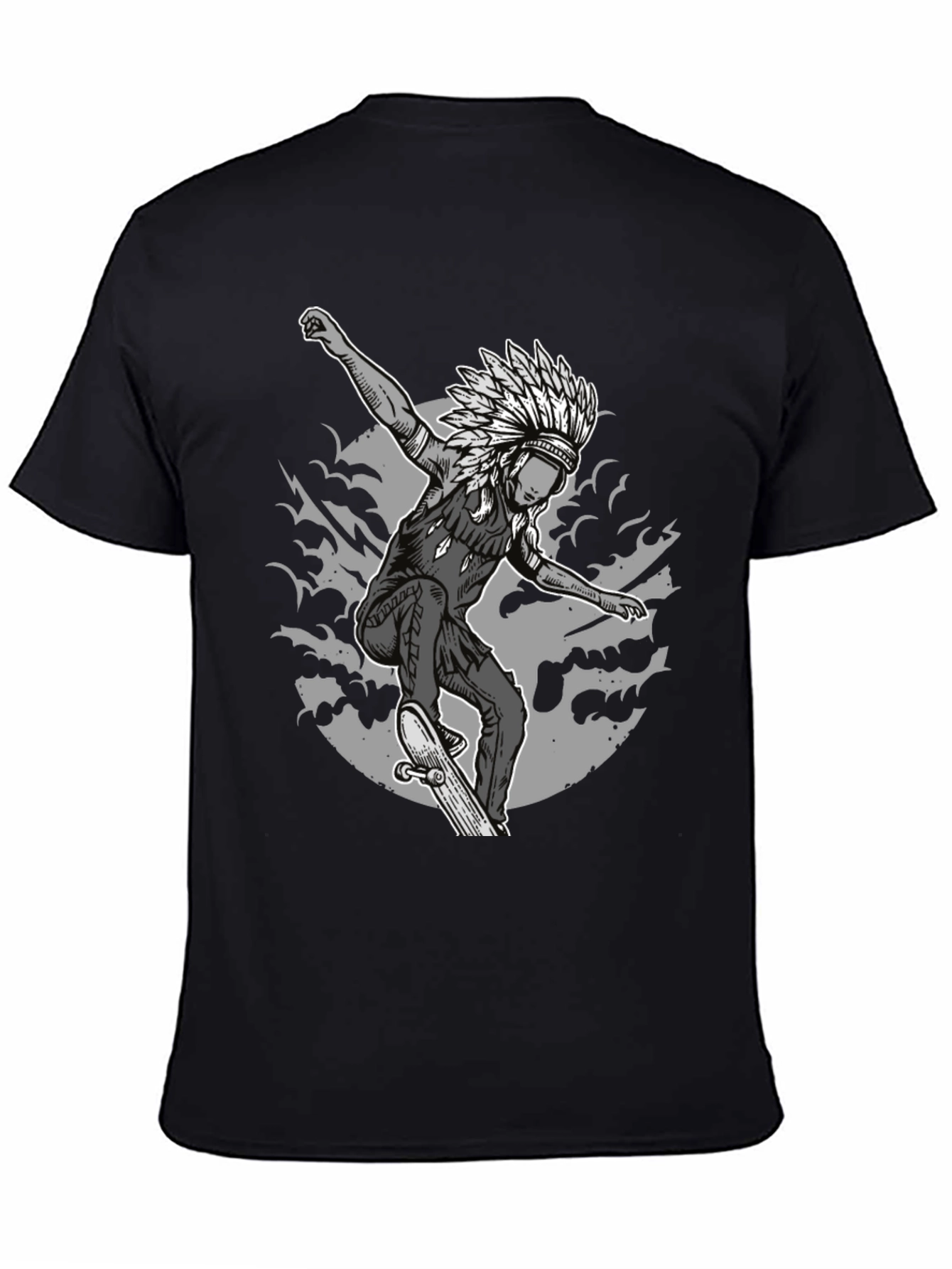 Skateboarding Native American T-Shirt