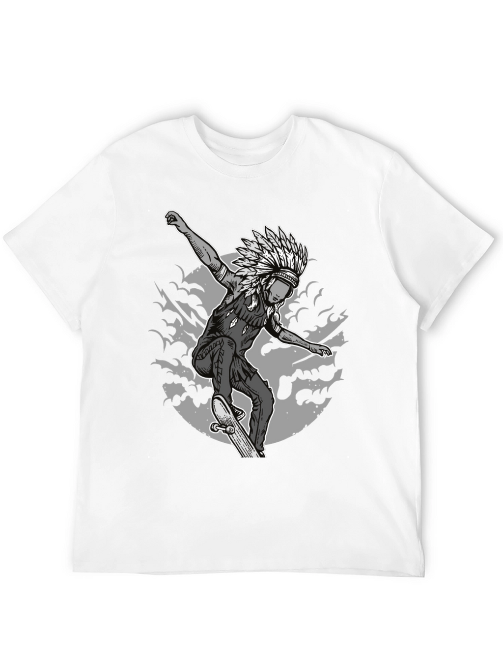 Skateboarding Native American T-Shirt