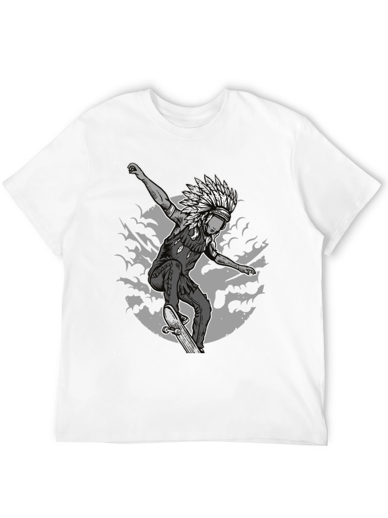 Skateboarding Native American T-Shirt