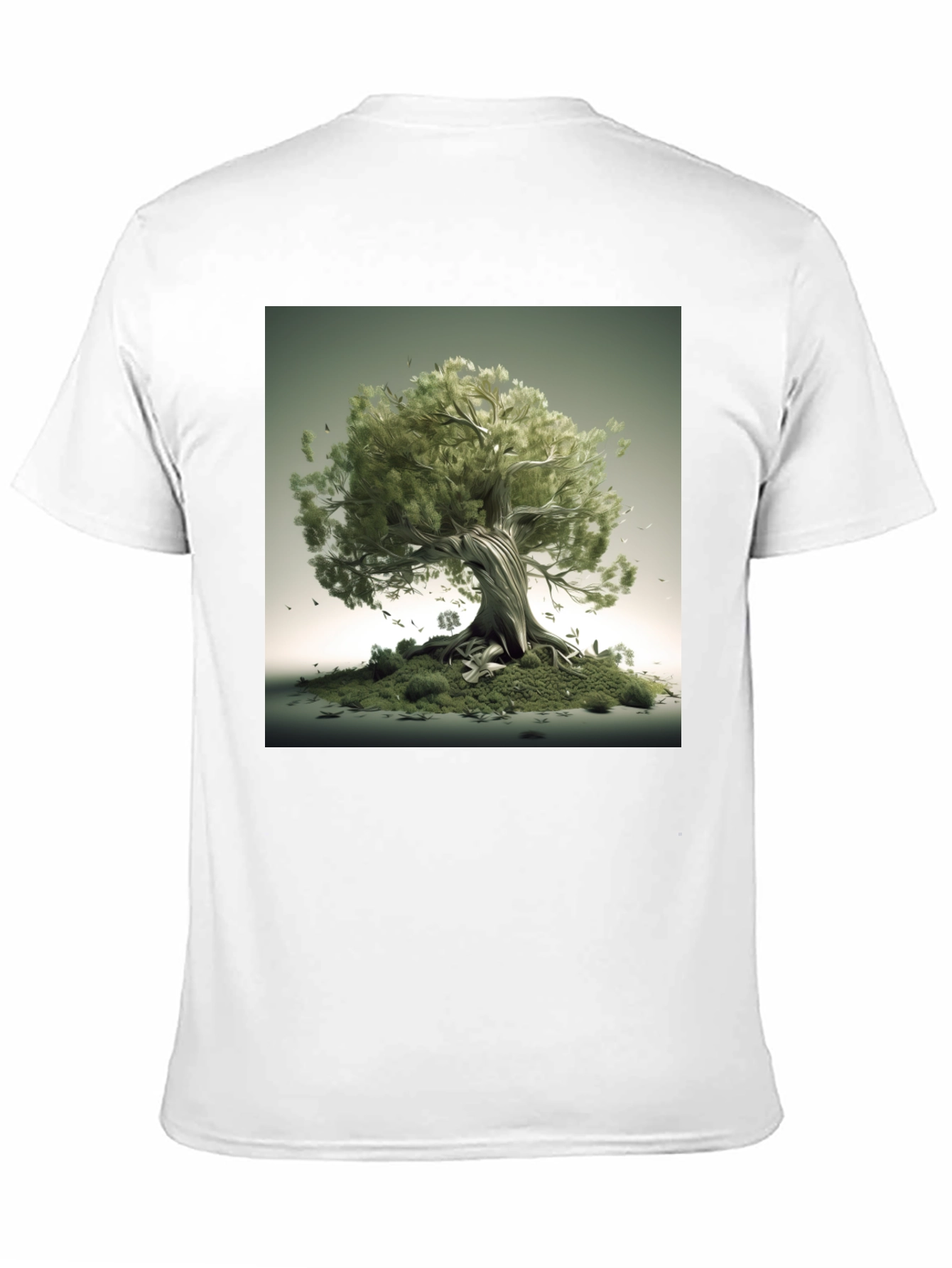 Nature Tree Graphic Black T-Shirt