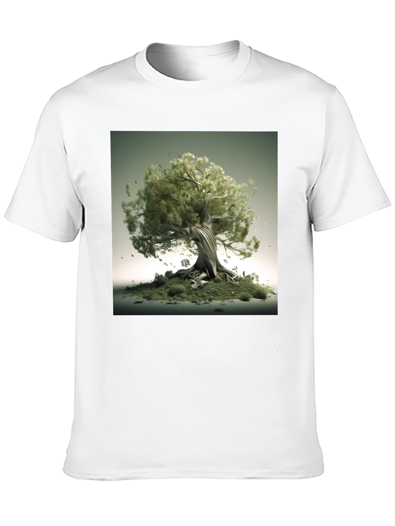 Nature Tree Graphic Black T-Shirt
