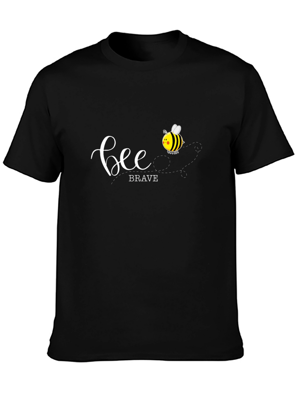 Bee Brave Graphic T-Shirt - Black