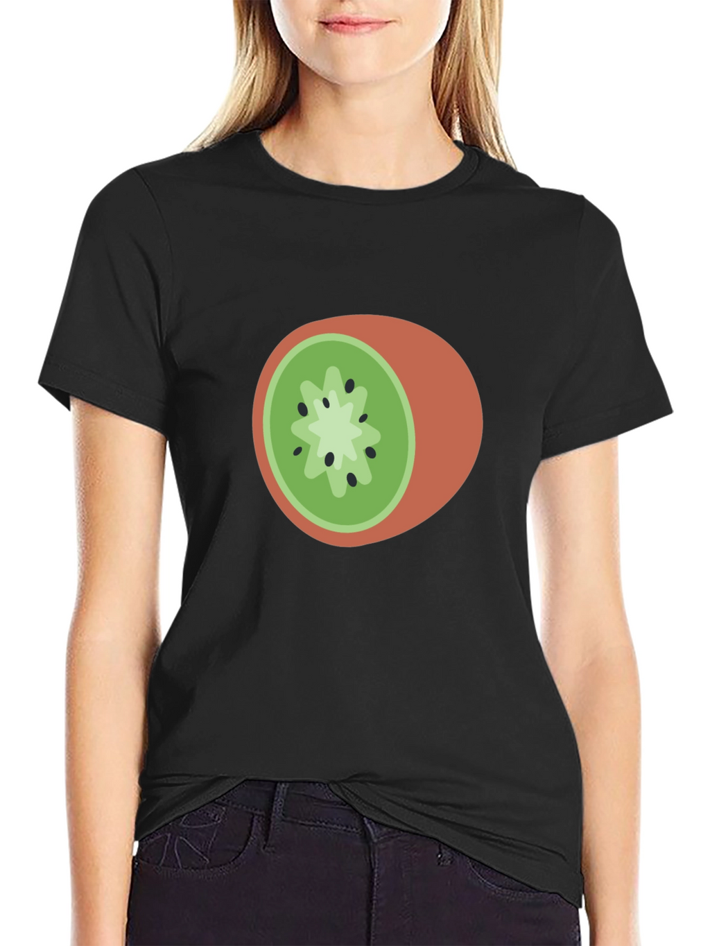Kiwi Slice Graphic Tee - Casual Fruit Lovers T-Shirt