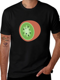 Kiwi Slice Graphic Tee - Casual Fruit Lovers T-Shirt