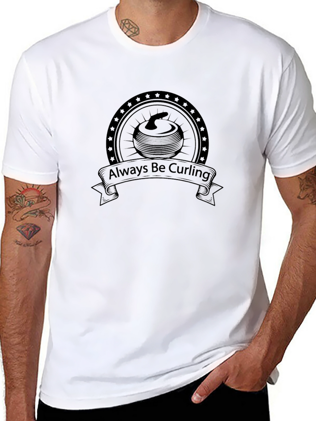 Always Be Curling Graphic T-Shirt