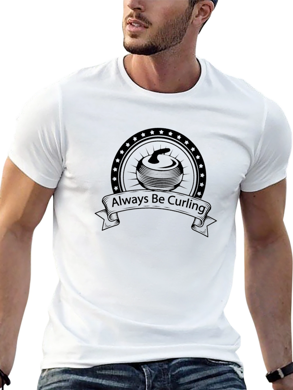 Always Be Curling Graphic T-Shirt
