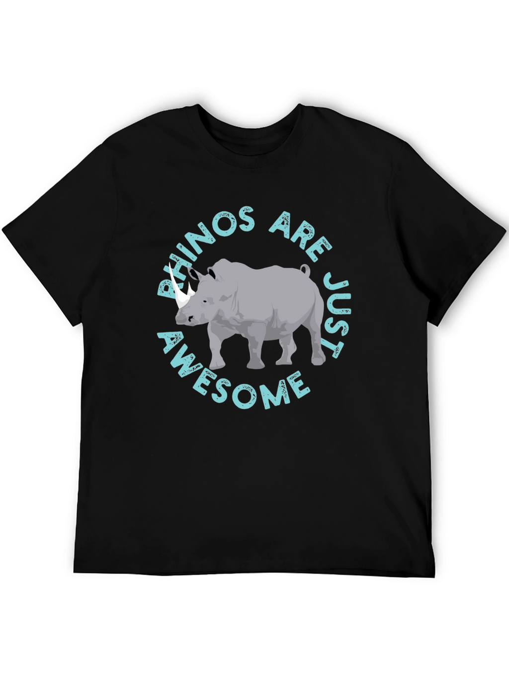 Rhino Awesome Graphic Print T-Shirt