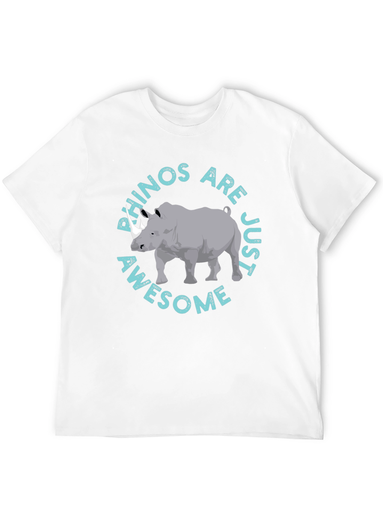 Rhino Awesome Graphic Print T-Shirt