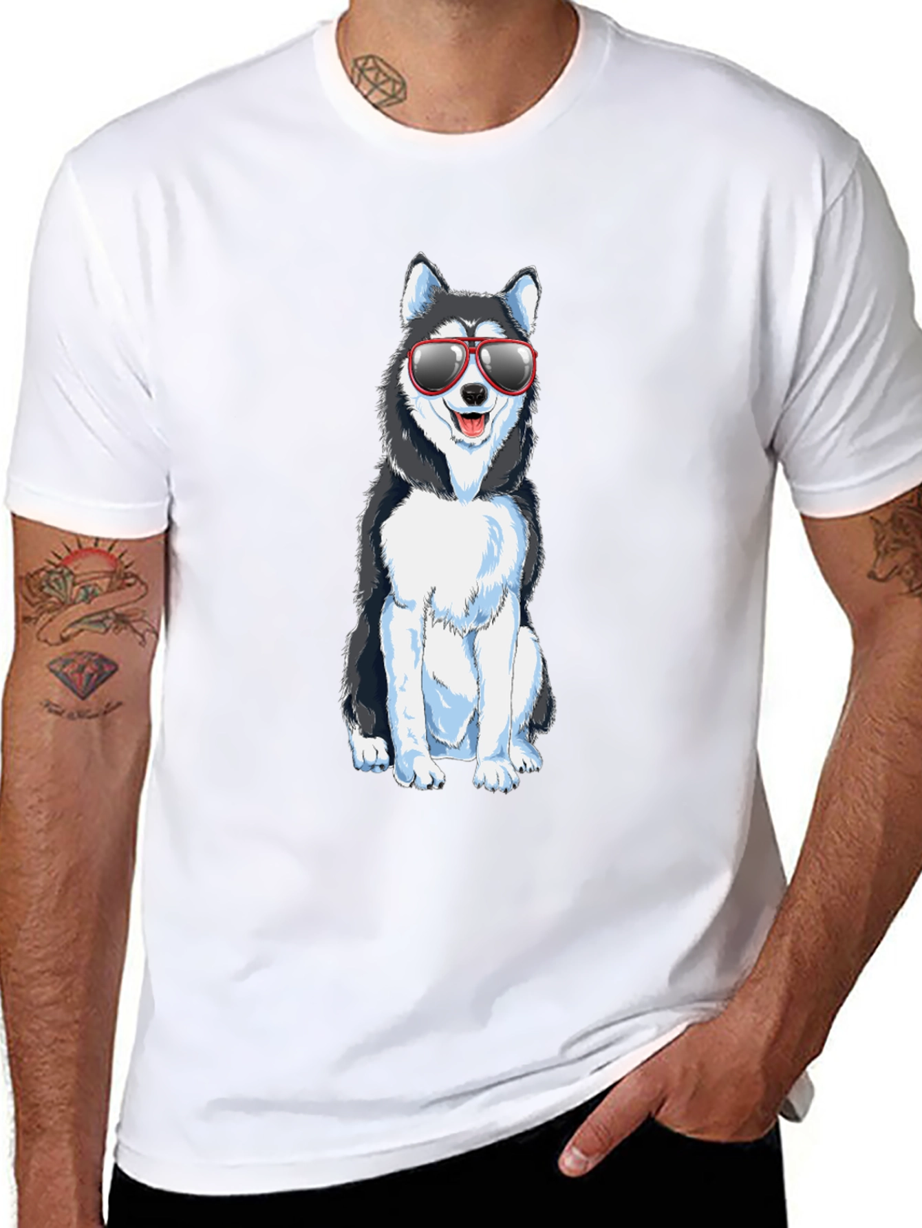 Cool Dog Graphic T-Shirt