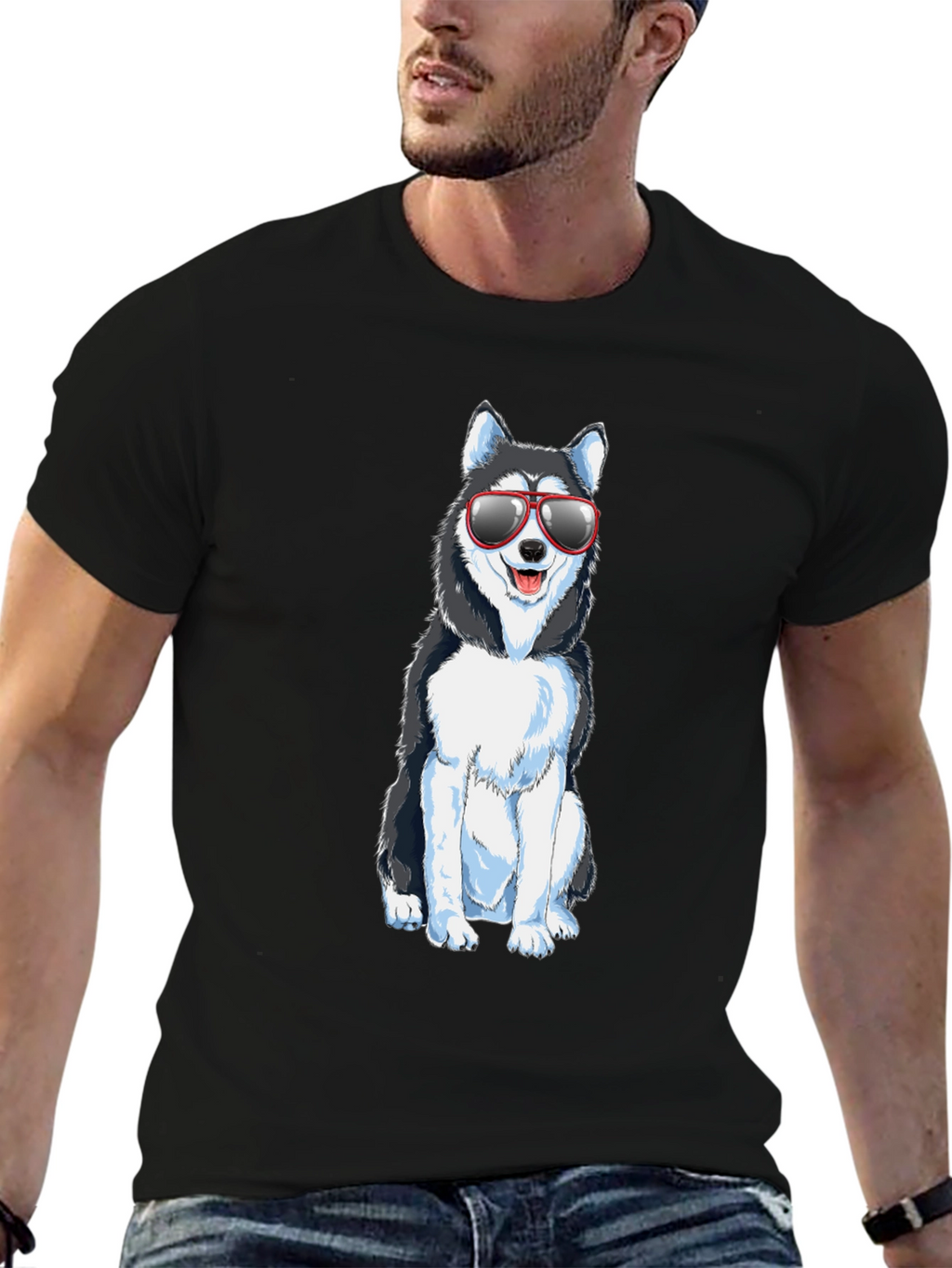 Cool Dog Graphic T-Shirt