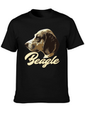 Beagle Dog Graphic Print T-Shirt